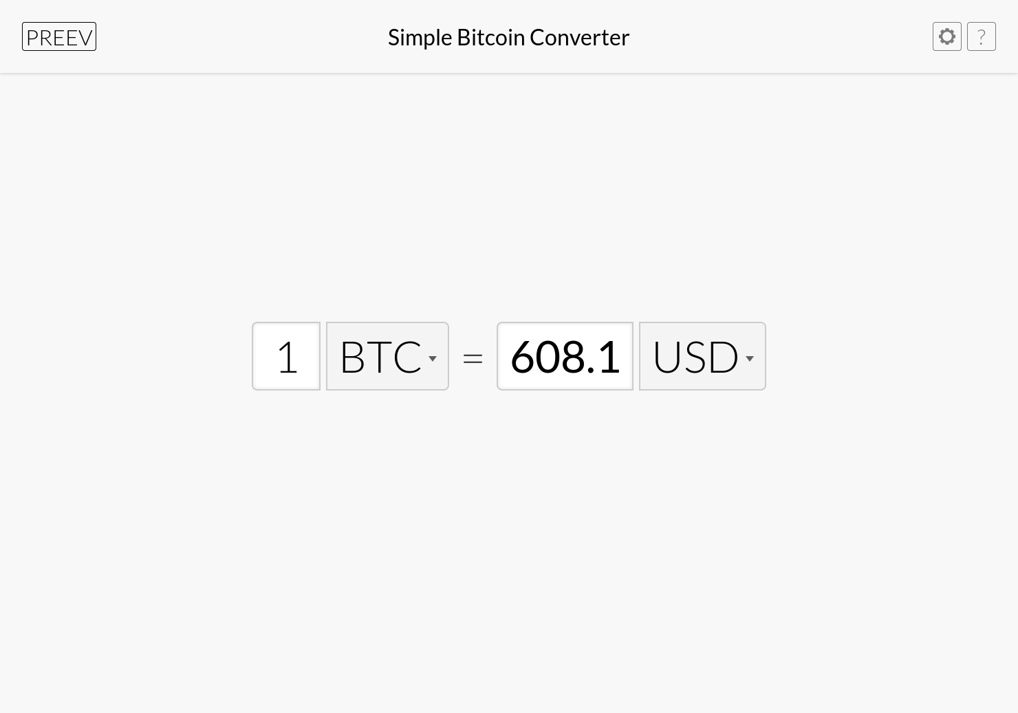 Bitcoin Exchange Rate — Bitcoin Live Converter — Preev