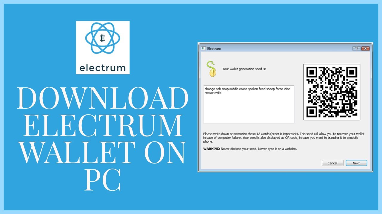 Electrum Wallet - Desktop - Windows - Choose your wallet