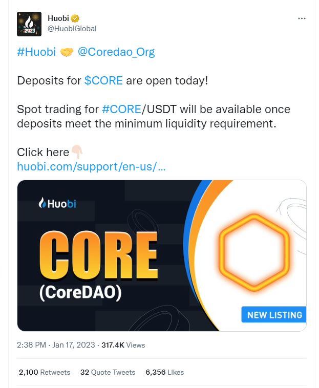 Core DAO price now, Live CORE price, marketcap, chart, and info | CoinCarp