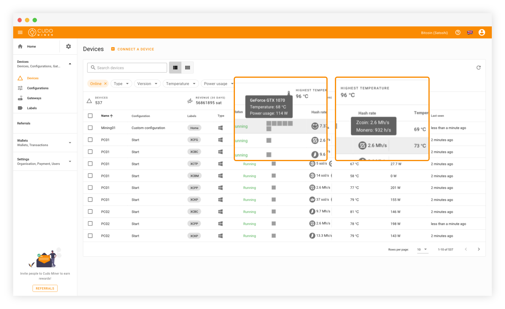 Mining software supported by Awesome Miner