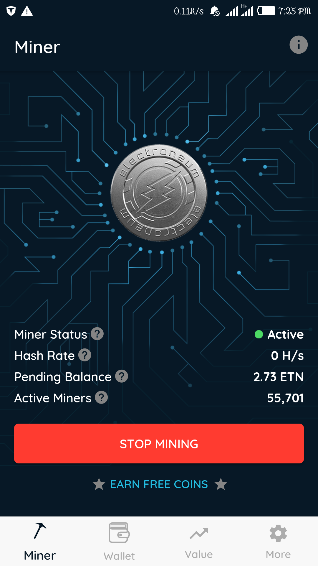 Electroneum App for Android (Wallet & Miner)