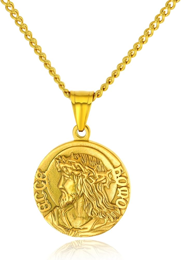 Jesus Coin Pendant – BoujeeBijoux