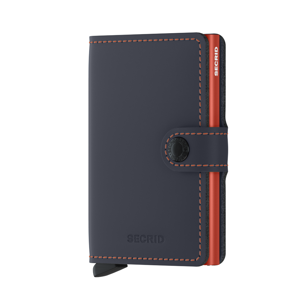 Secrid Slimwallet Matte Nightblue & Orange