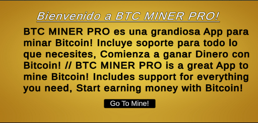 Bitcoin Miner Pro - Coin Miner for Android - Download