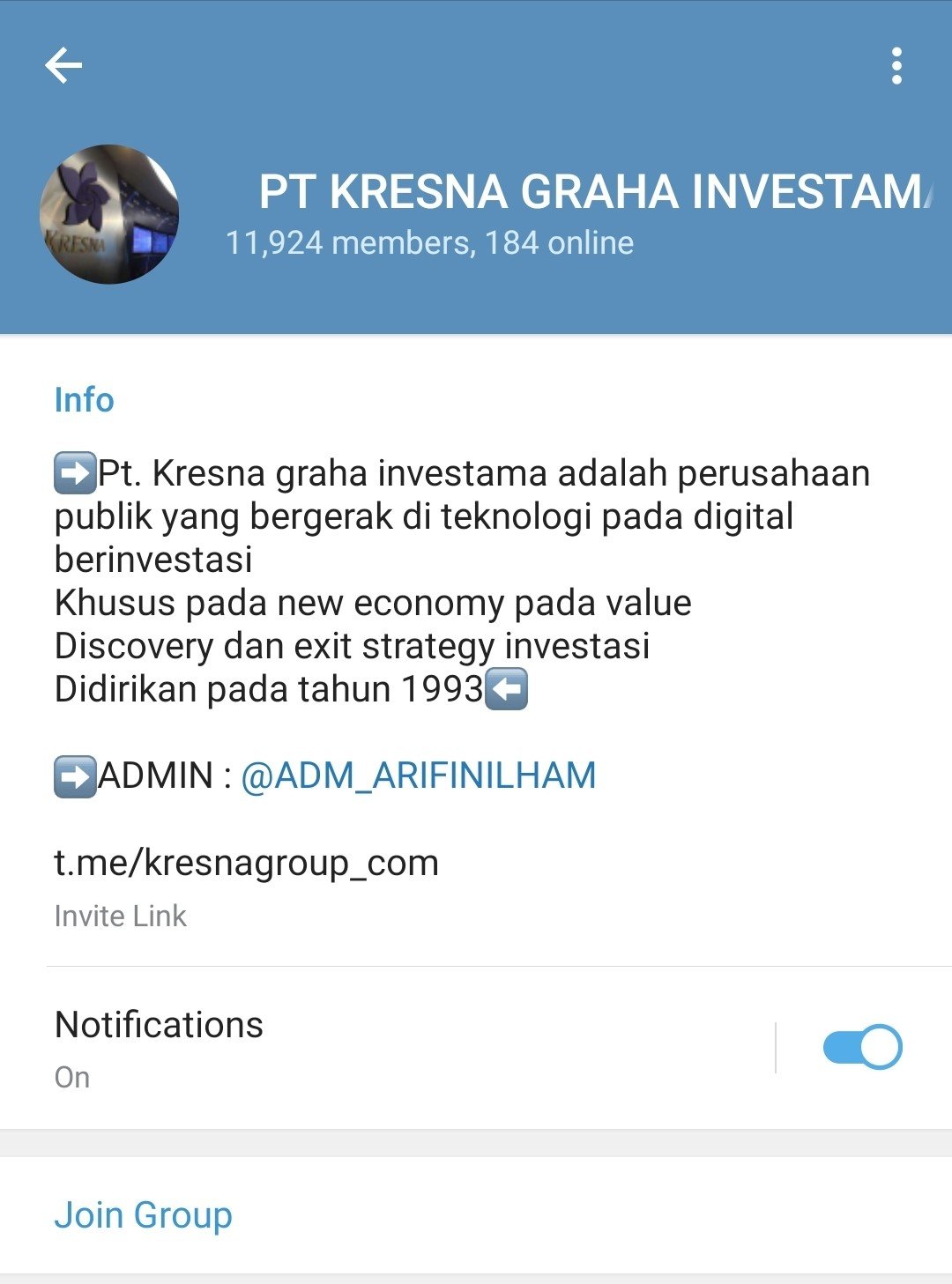 Telegram: Contact @indodax