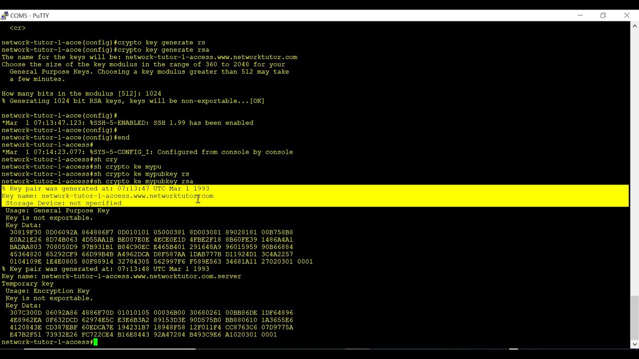 Crypto Key Generate Rsa - Cisco Series Cli Manual [Page 69] | ManualsLib