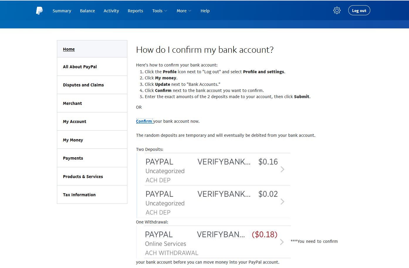 How to Verify a PayPal Account