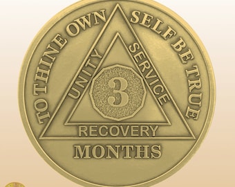 Grateful Dead-Inspired Sobriety Chip: Forever Grateful Coin Medallion