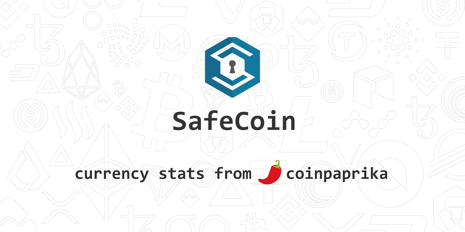 SafeCoin Price Today - SAFE to US dollar Live - Crypto | Coinranking