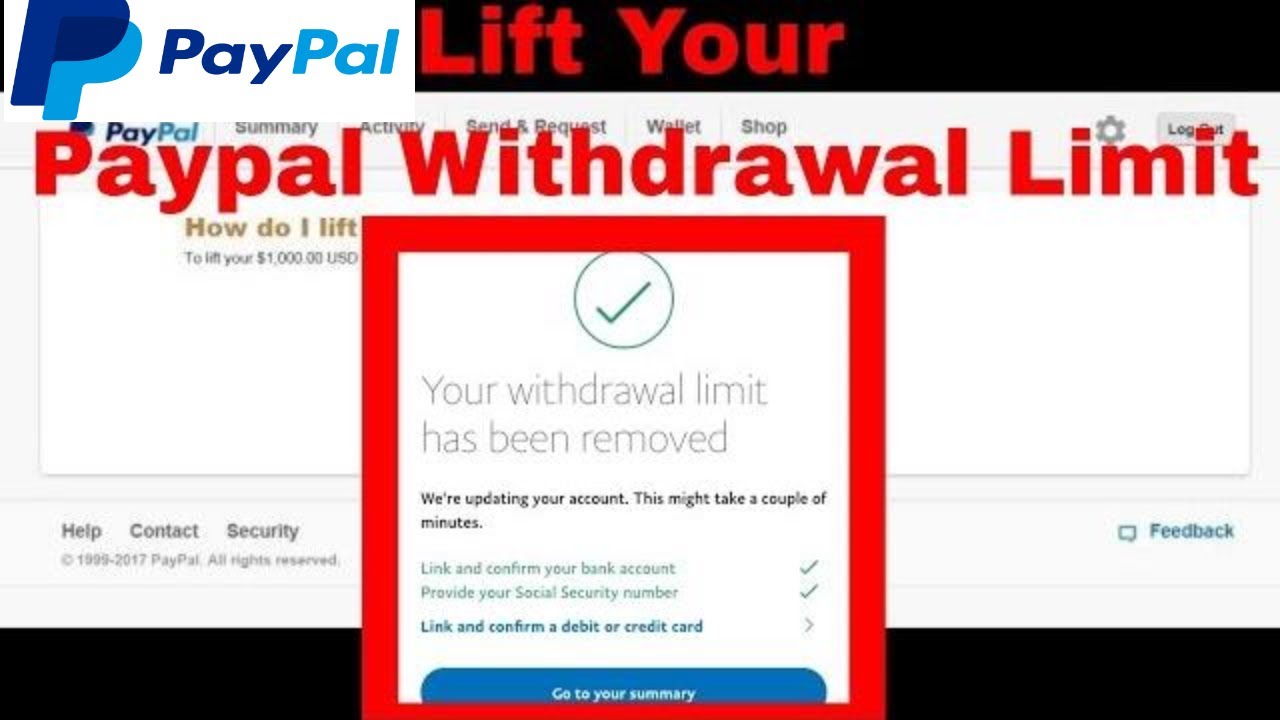 PayPal Limit: What's the Minimum & Maximum Transfer Limit