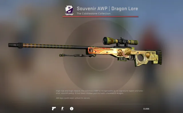 Steam Community Market :: Listings for Souvenir AWP | Dragon Lore (Field-Tested)