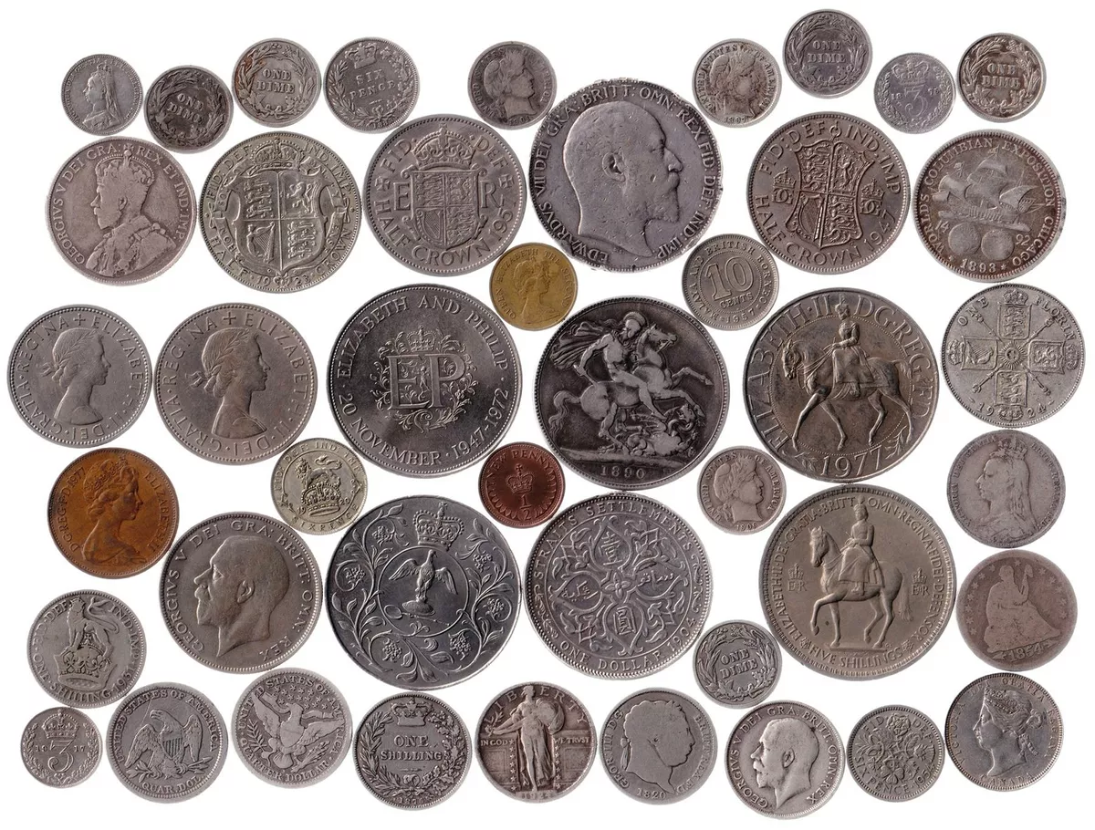 20 OLD SILVER Great Britain & colonial coins see listing for details $ - PicClick AU