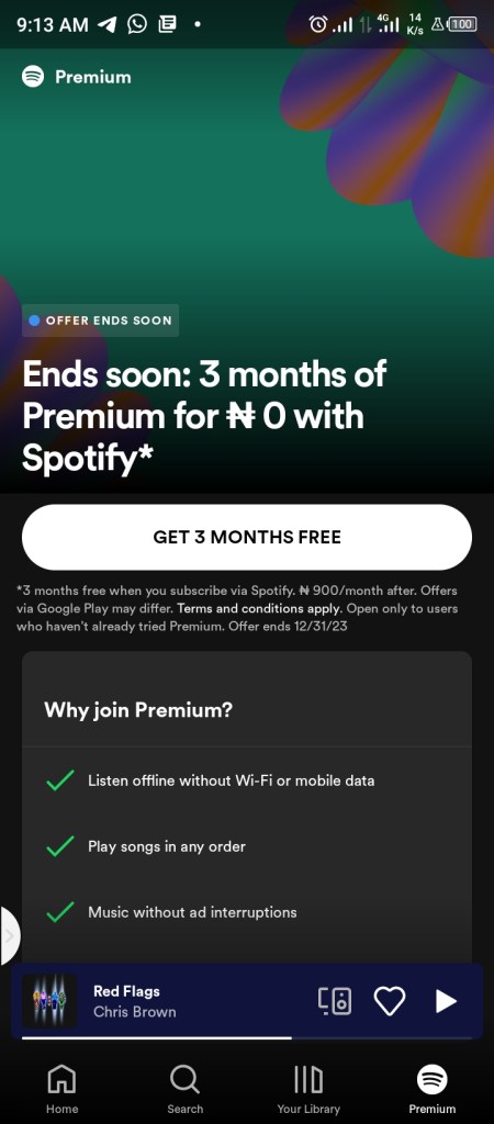 Ok want to use my card to get Spotify premium - Google Play Community