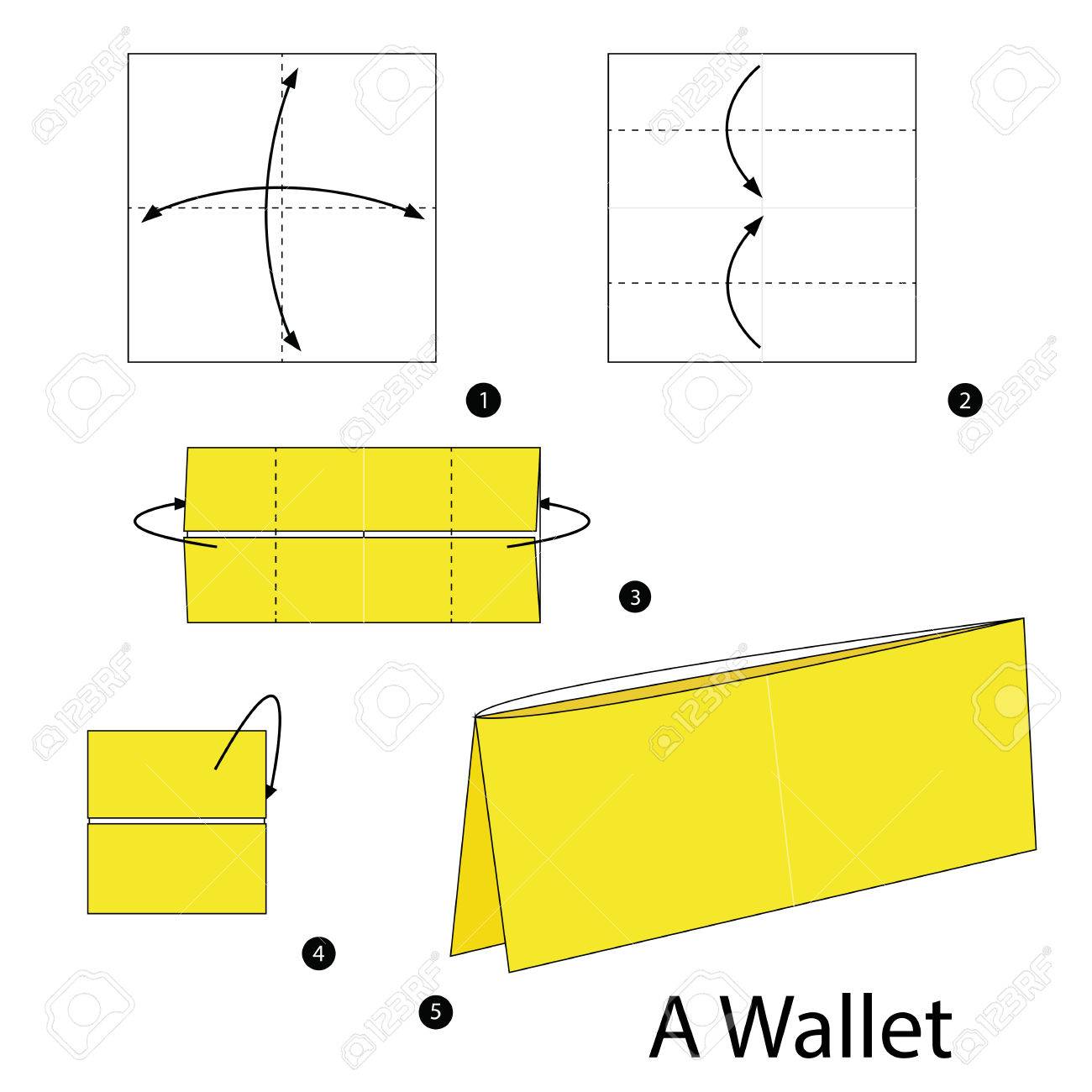 How to make origami wallet