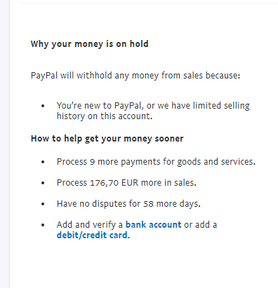 why do you hold my funds for up to 21 days now? - The eBay Community