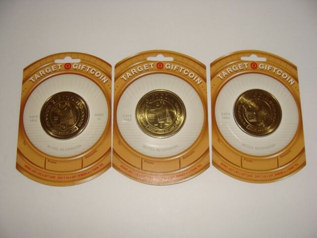 5 X TARGET Gift Coin NO VALUE gift card giftcoin $ - PicClick