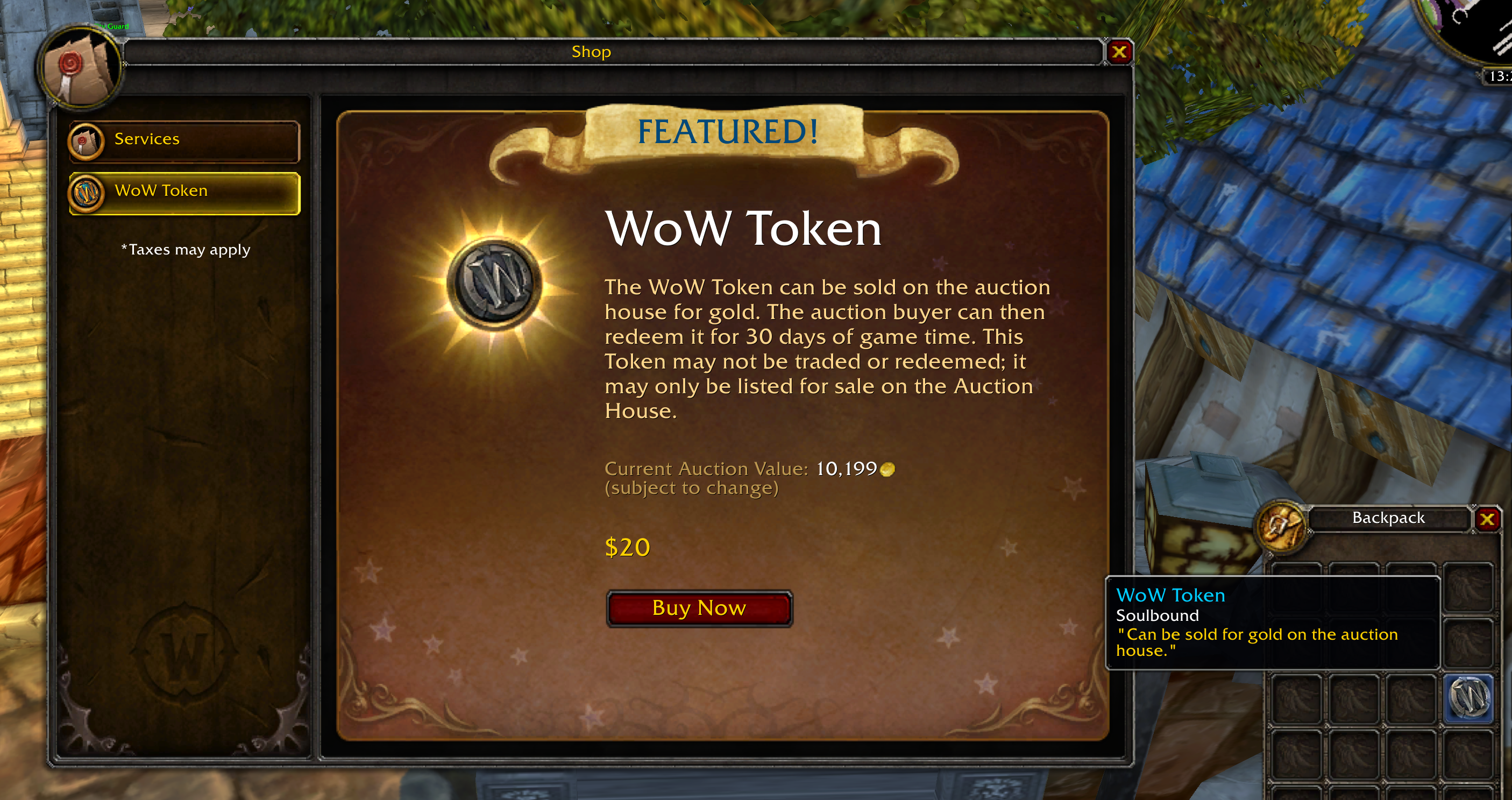 Trade a WoW® Token for ecobt.ru Balance - Blue Tracker