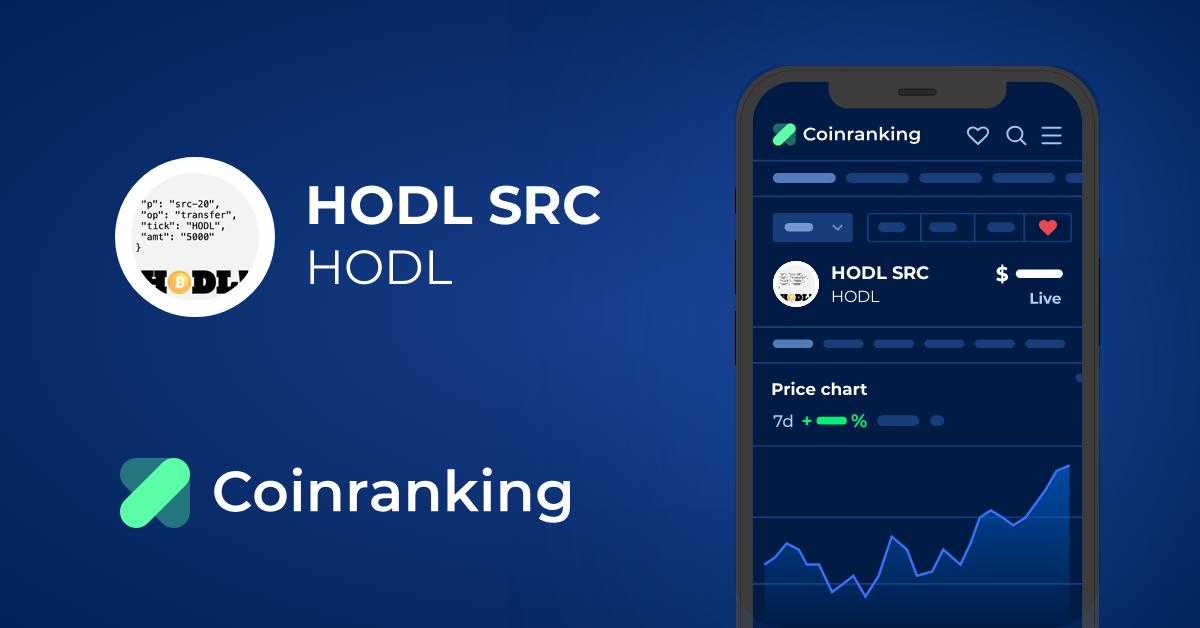 HODL Token Price Today - HODL Coin Price Chart & Crypto Market Cap