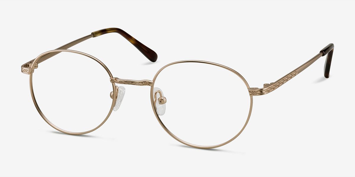 Ledger Oval Golden Full Rim Eyeglasses | Eyebuydirect | Eyebuydirect, Eyeglasses, Glasses