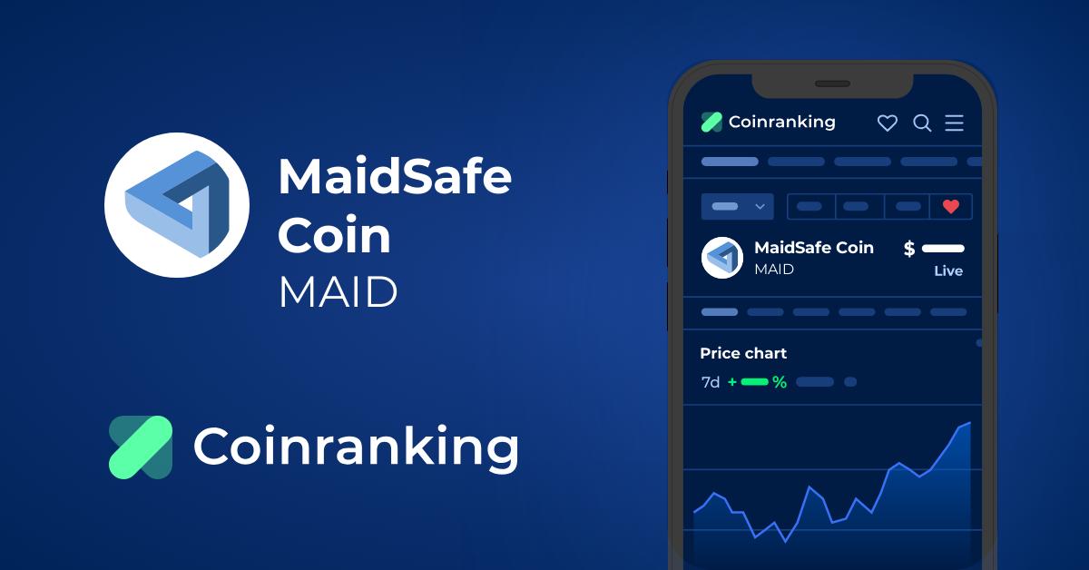 Maidsafecoin Token Price Today - Live MAID to USD Chart & Rate | FXEmpire