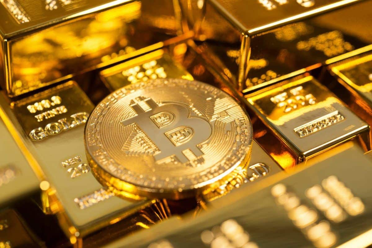 Compare the market capitalizations of Bitcoin and Gold