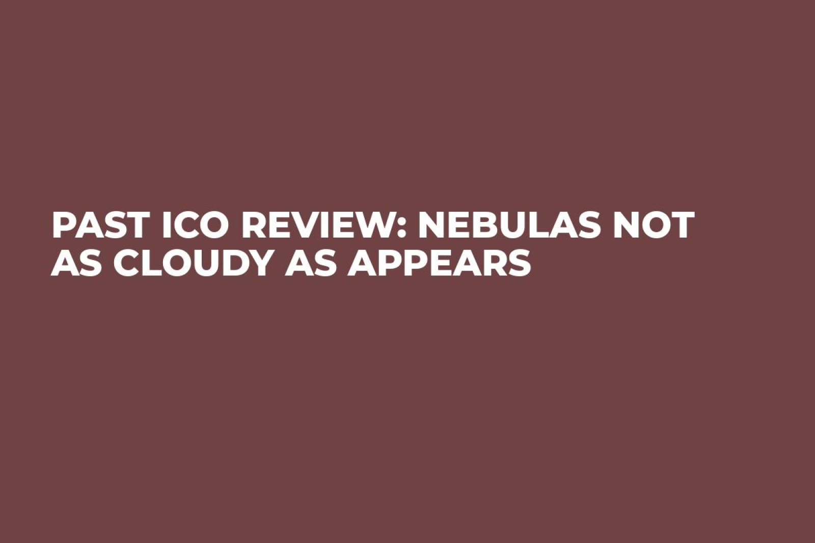 Review of Nebulas (NAS): Making the Internet Decentralised - Coin Bureau