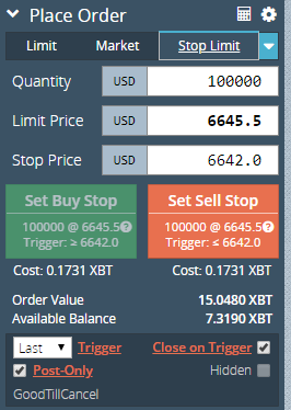 Stop Limit Orders Now Supported | BitMEX Blog