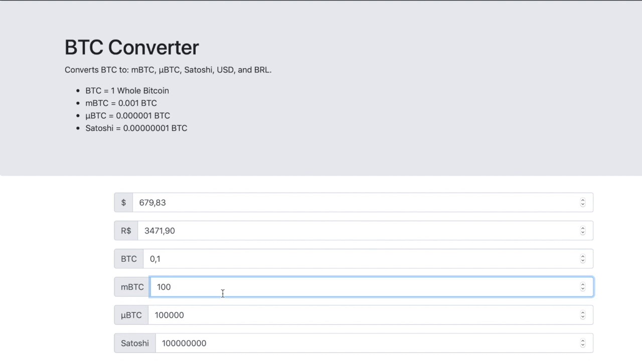 BTC converter: Bitcoin to Satoshi, MicroBitcoin, MilliBitcoin, BitCent | ecobt.ru