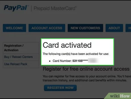 How to Activate a PayPal Prepaid Card on PC or Mac: 9 Steps