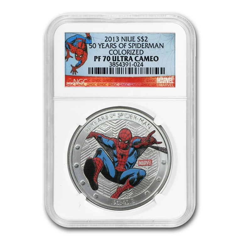 Niue Marvel Classic Superheroes Spider-Man 3oz Silver Proof Coin - ecobt.ru