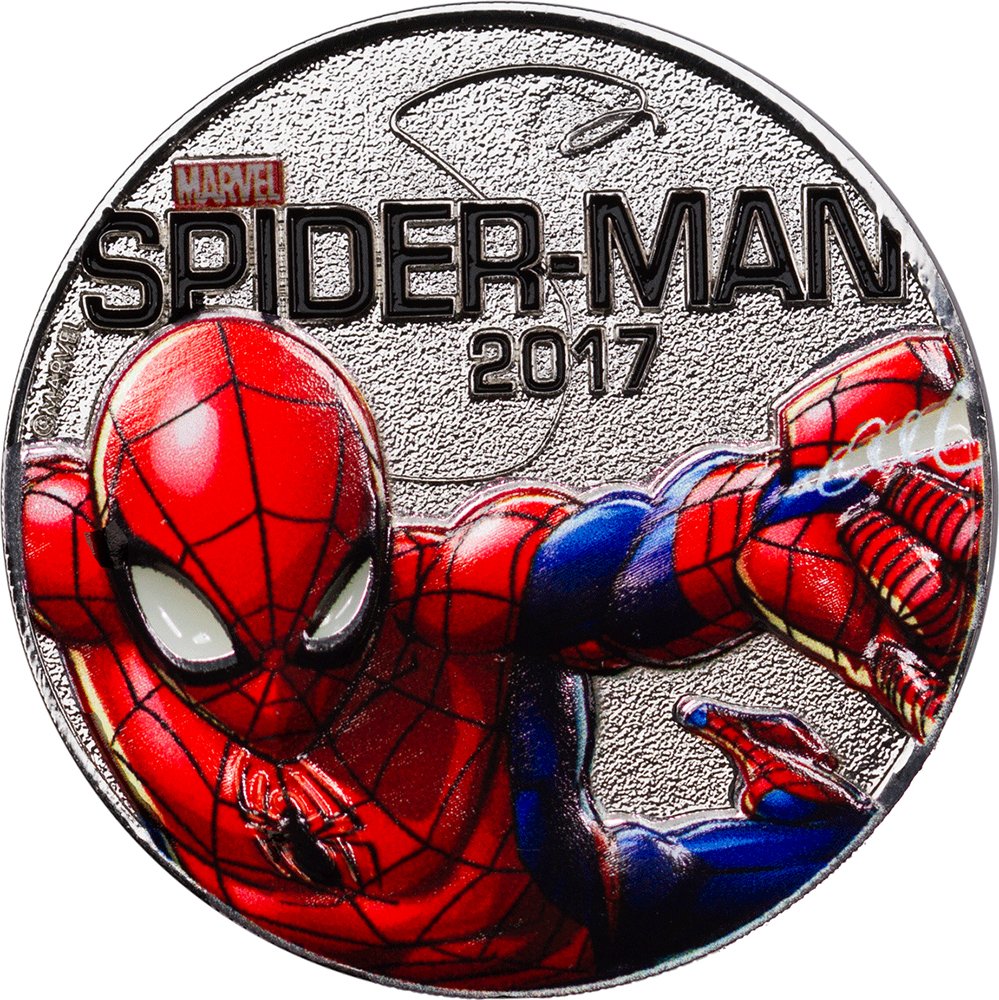 Spider-Man Marvel 50 Years of 1 oz Silver Coin Niue -