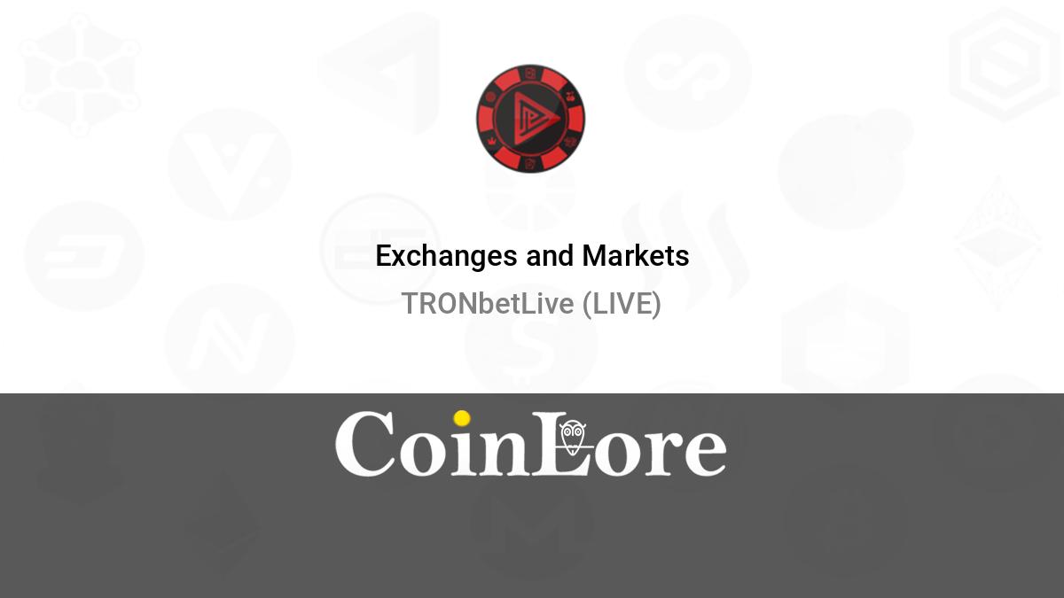 TRONbetLive [LIVE] Live Prices & Chart