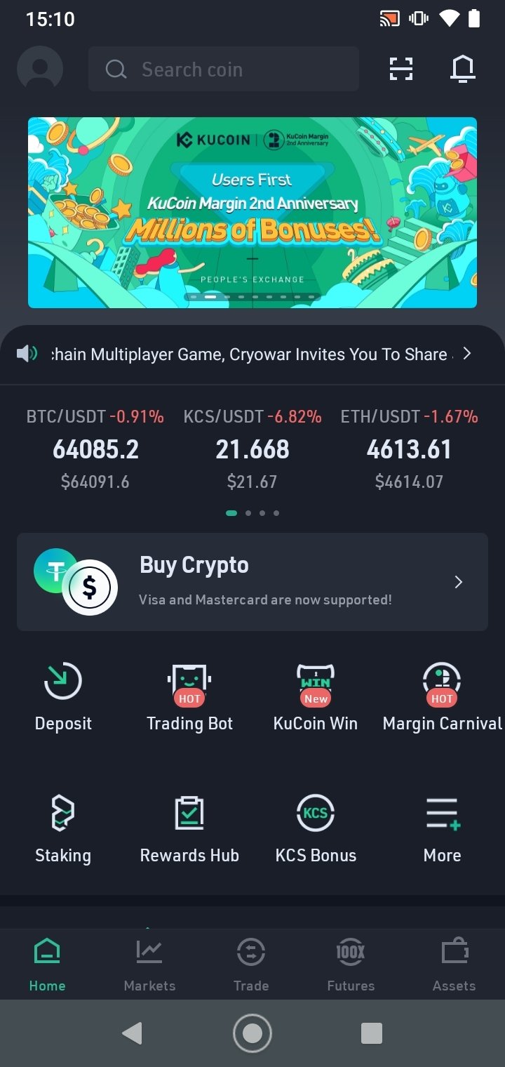 KuCoin: Crypto Trading & Wallet Pro APK (Android App) - Free Download