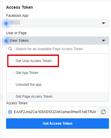 How to get a Facebook page access token in ?