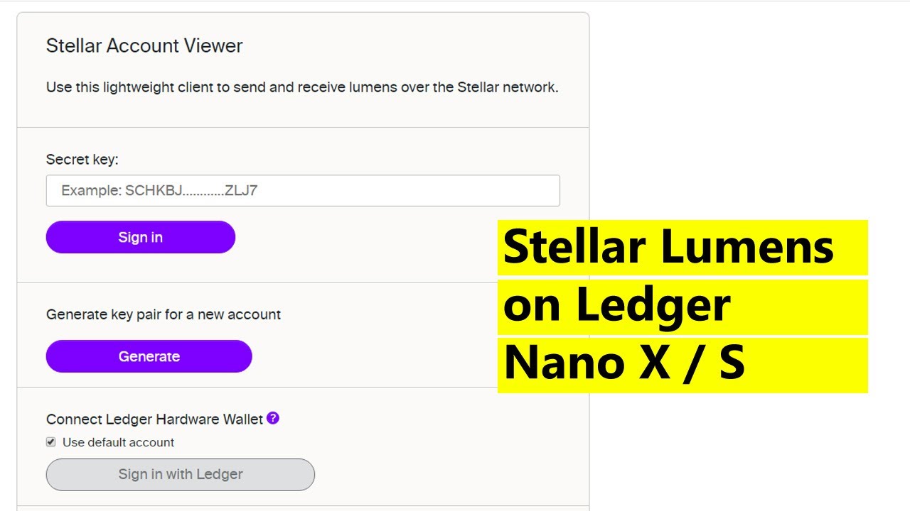 GitHub - LedgerHQ/app-stellar: Stellar app for Ledger Nano S