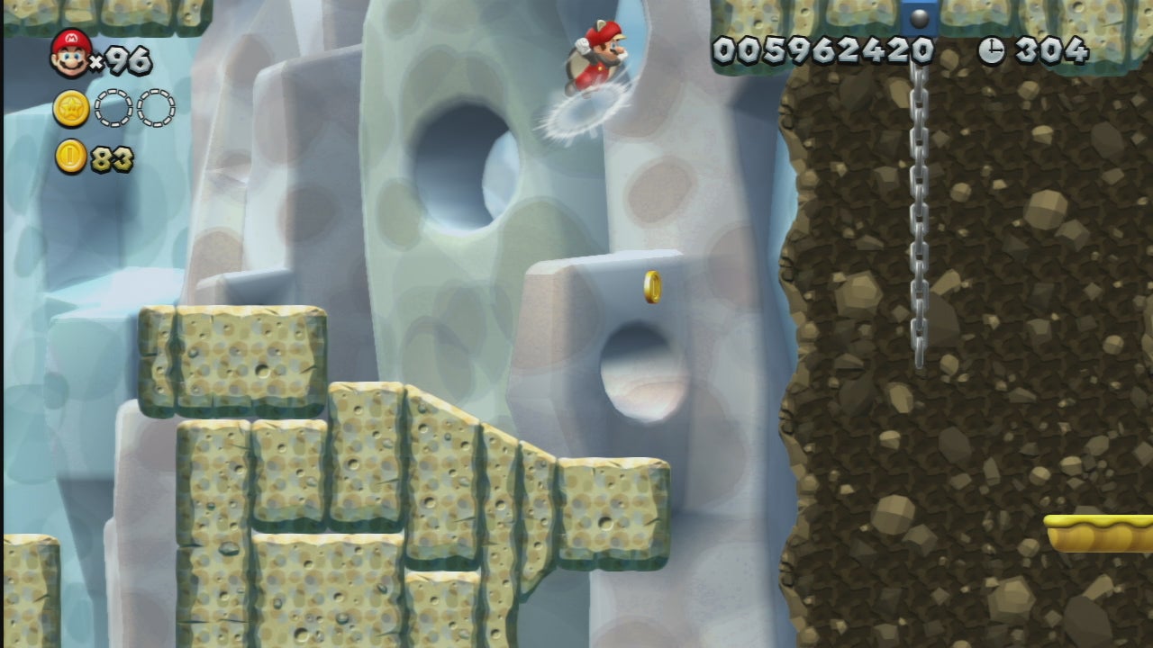 Rock Candy Mines-5 Walking Piranha Plants + Secret Exit + Star Coins. New Super Mario Bros U Deluxe