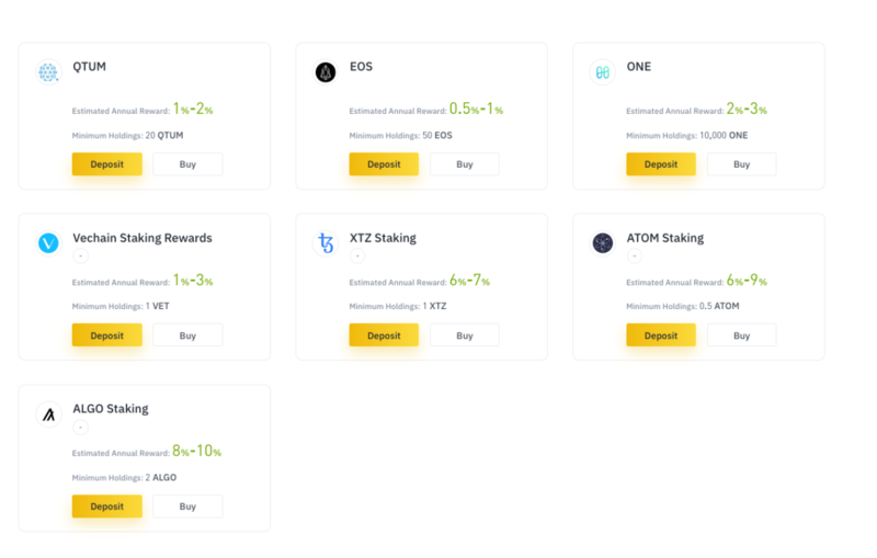 Binance Staking Staking & Lending Rates | Staking Rewards