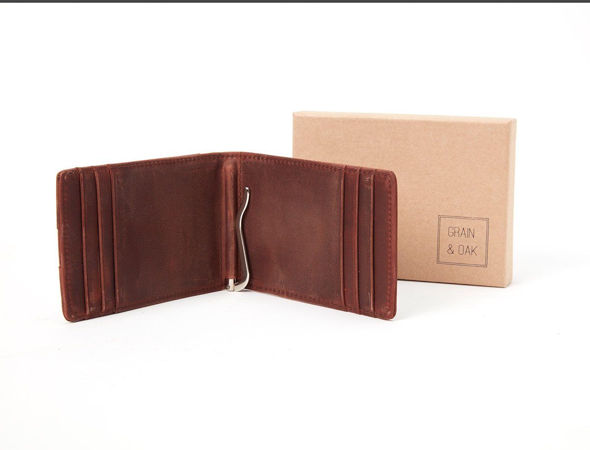 The Walden | Handmade Leather Front Pocket Wallet with Money Clip