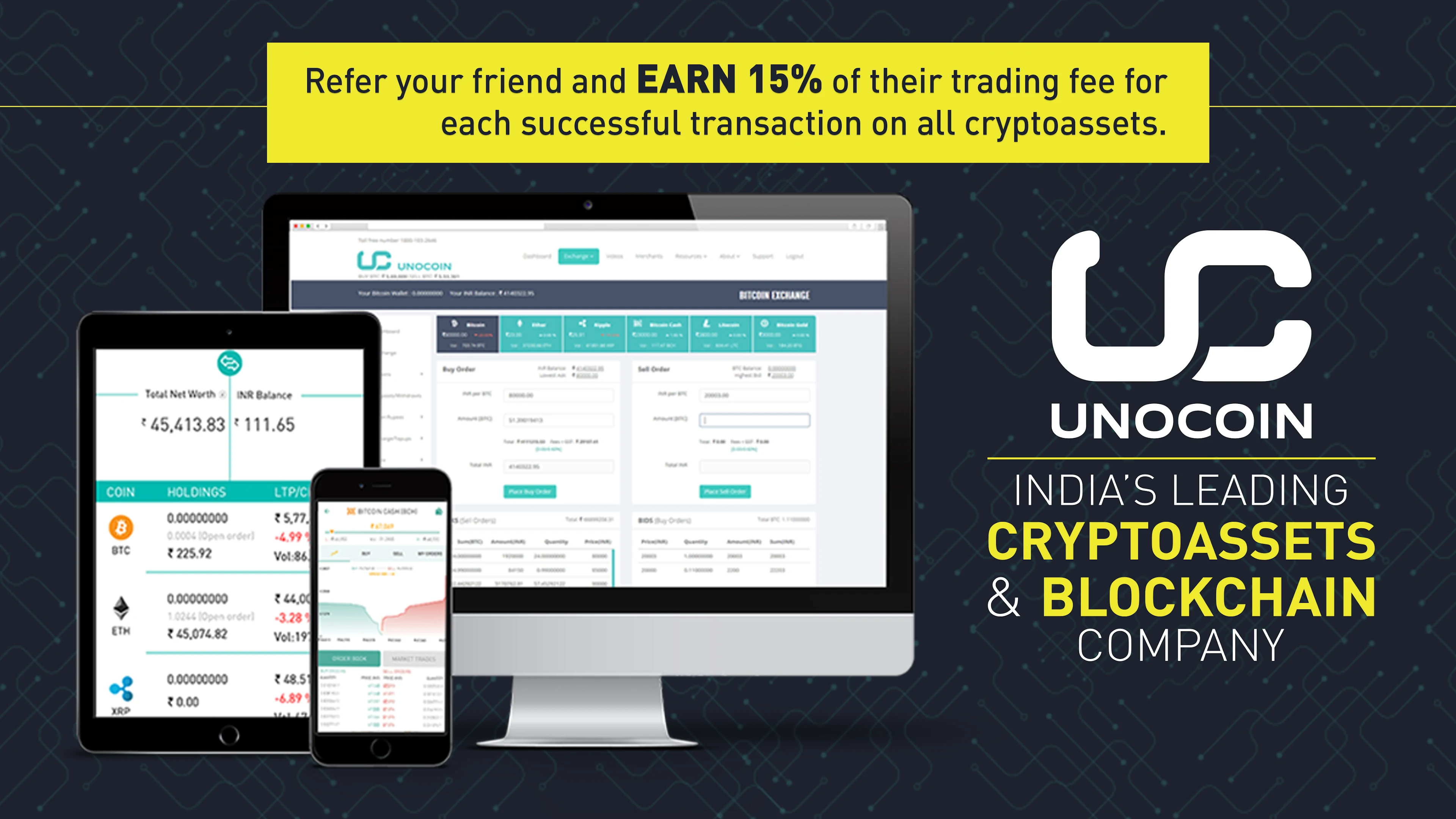 Unocoin: Bitcoin & 85+ Cryptos Free Download