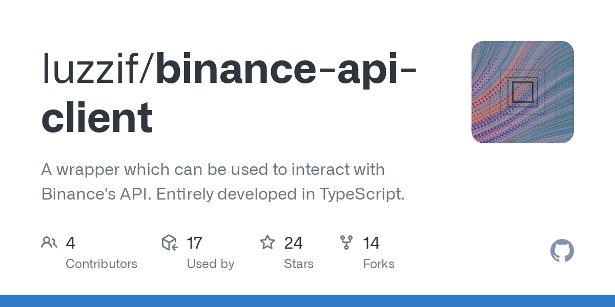 GitHub - binance/binance-connector-python: a simple connector to Binance Public API