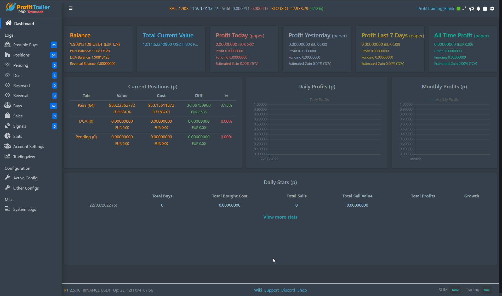 EMASPREAD for Profit Trailer by BotIndicators by Helmi — TradingView