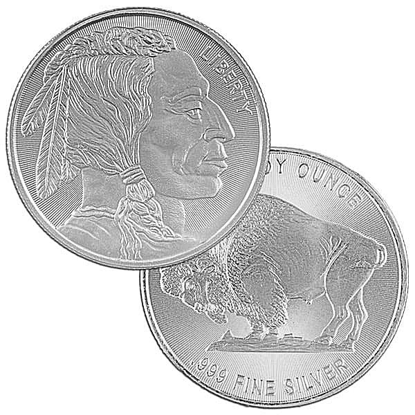 1 Troy oz Buffalo Fine Silver Round - Pinehurst Coins