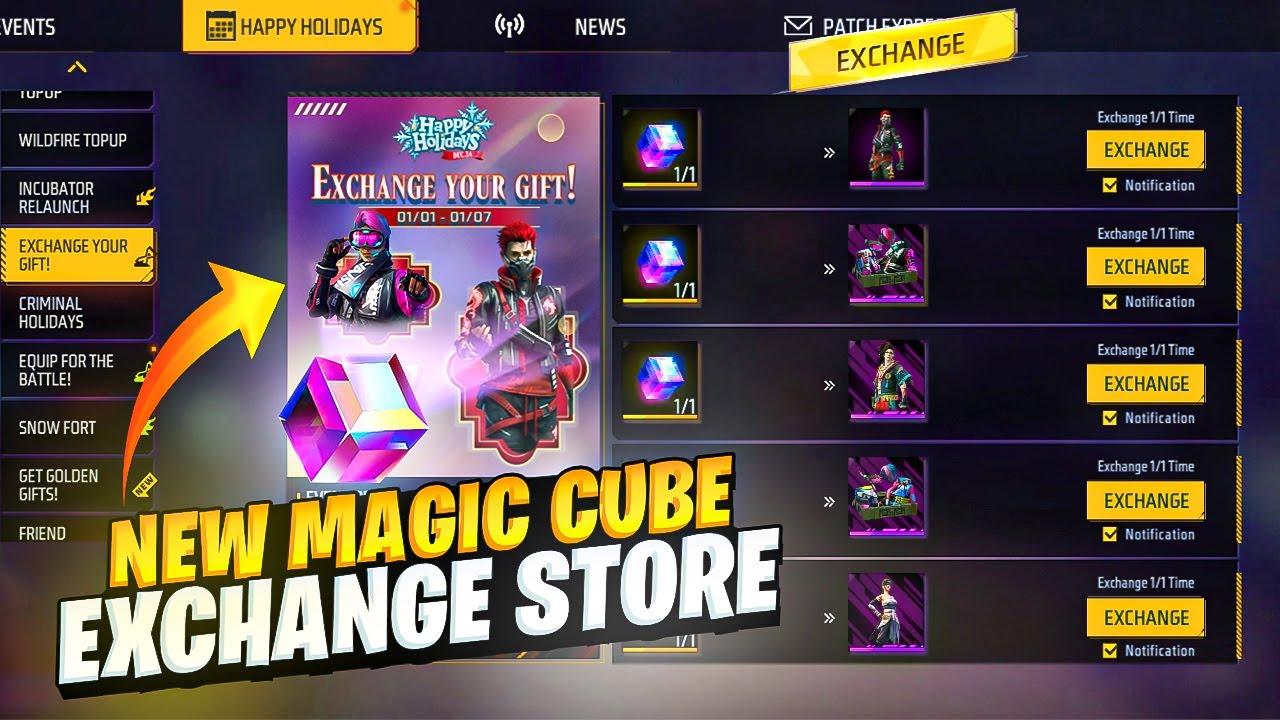 Magic Cube FF Exchange Discount Will Be Present in Free Fire – Online Game News