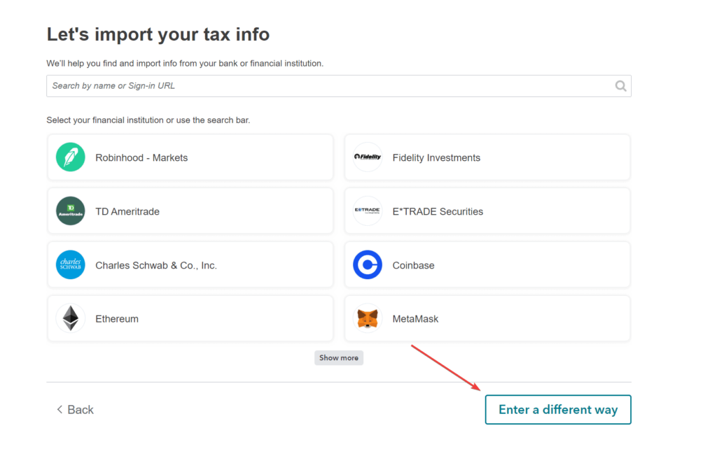 How do I upload a CSV file of my crypto transactions?