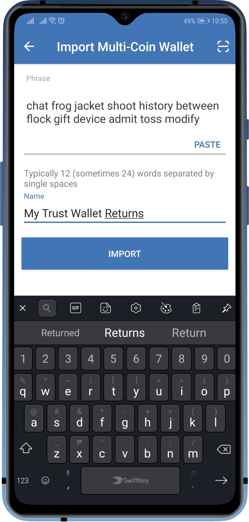 How to Re-Import your Wallet - Troubleshooting - Trust Wallet