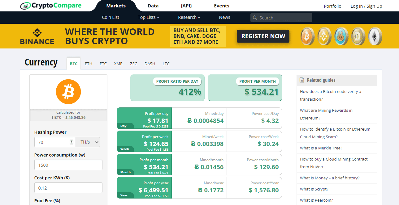 MoneroOriginal (XMO) Mining Profit Calculator - WhatToMine