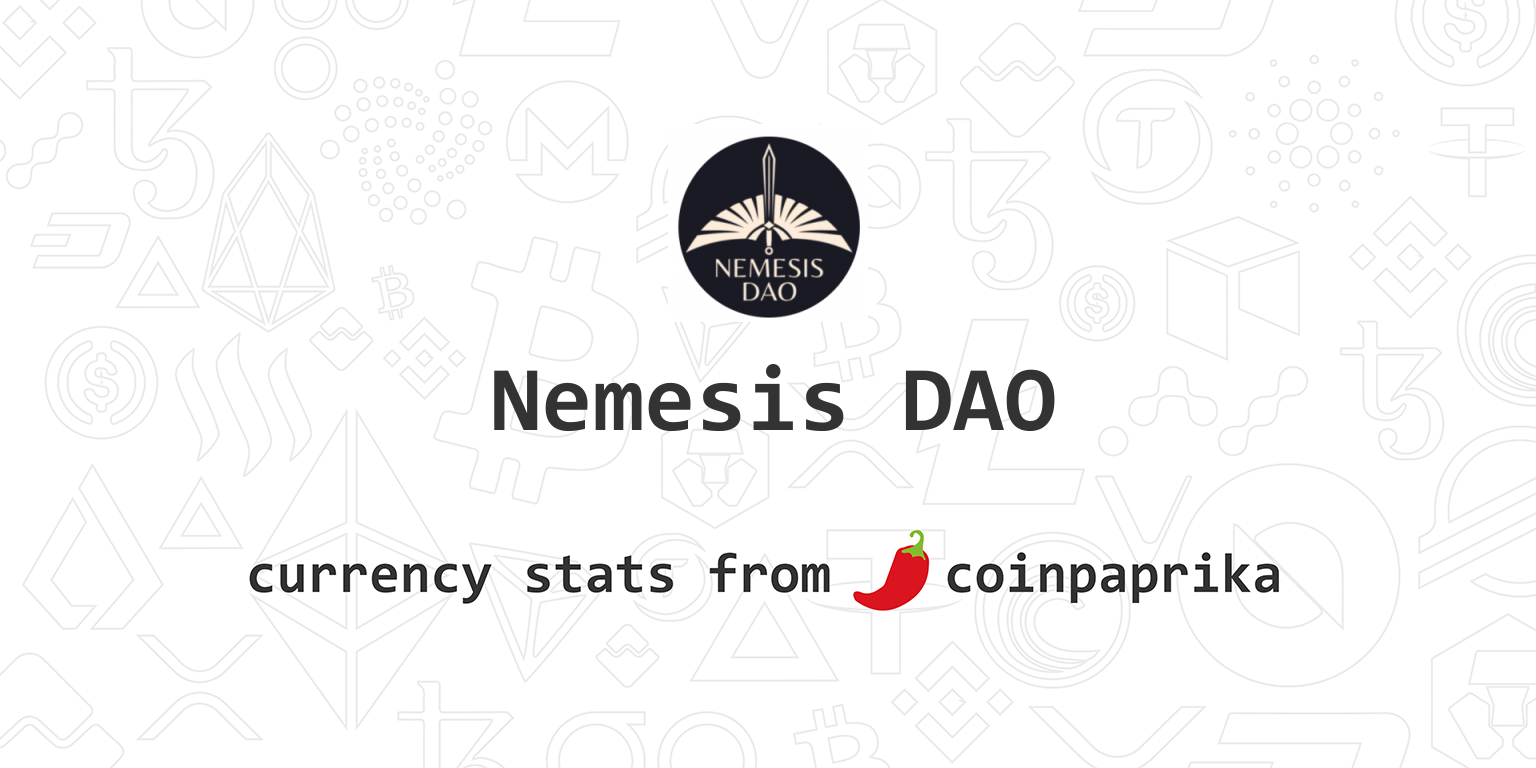 Nemesis PRO price today, NMSP to USD live price, marketcap and chart | CoinMarketCap