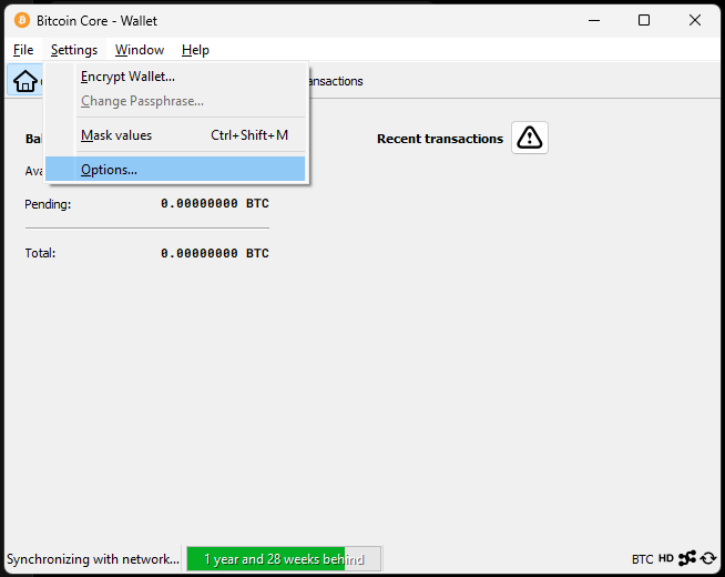 Enable the RPC JSON API with password authentication in Bitcoin Core