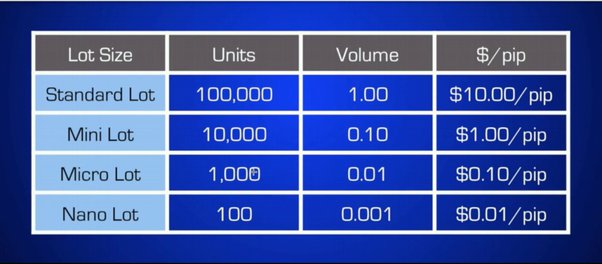 How Much is Lot Size in Forex Trading?