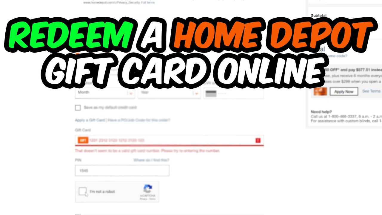 Home Depot Gift Card | Buy a code from $10 | ecobt.ru